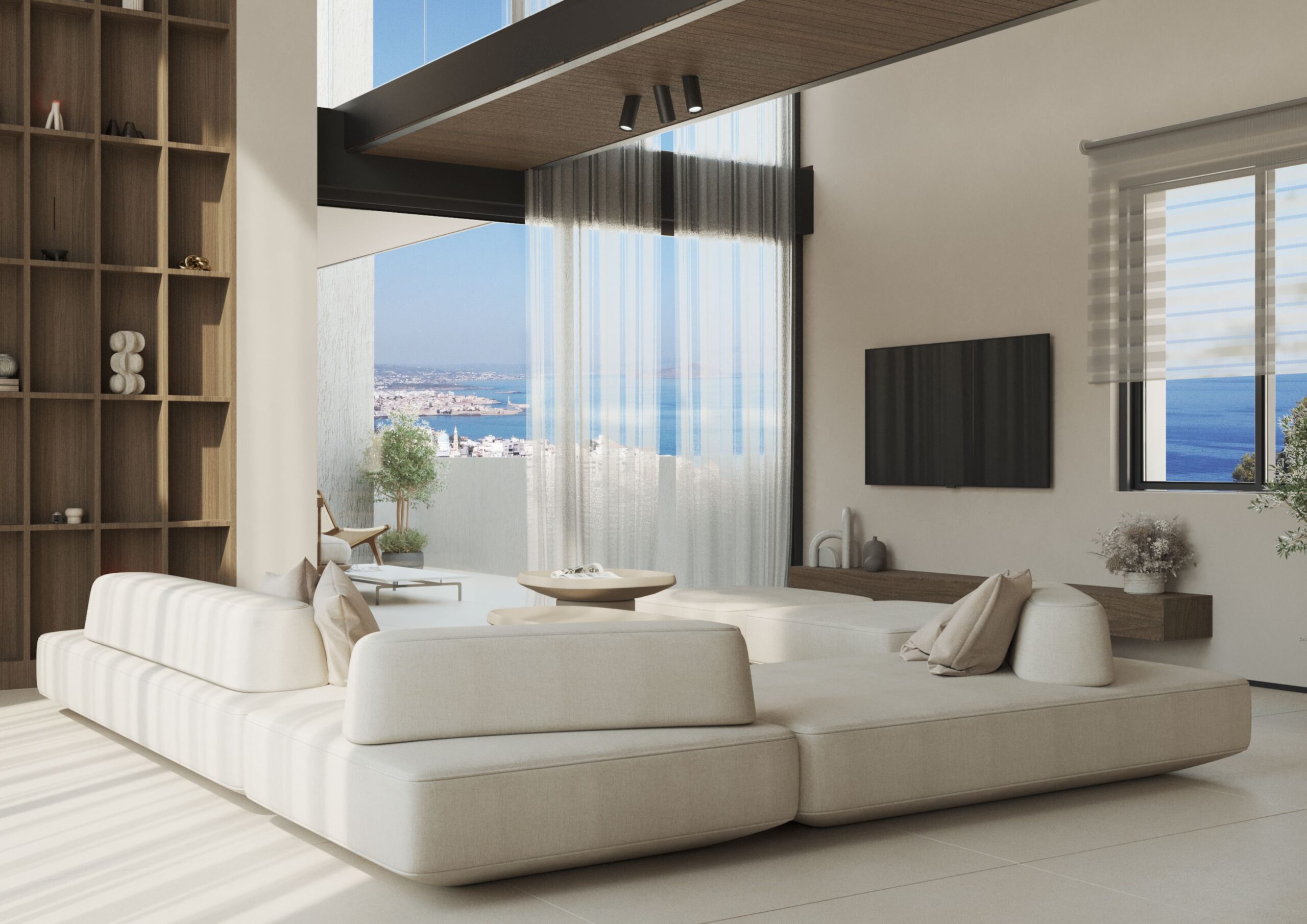 A Modern Maisonette with a View of the City of Chania