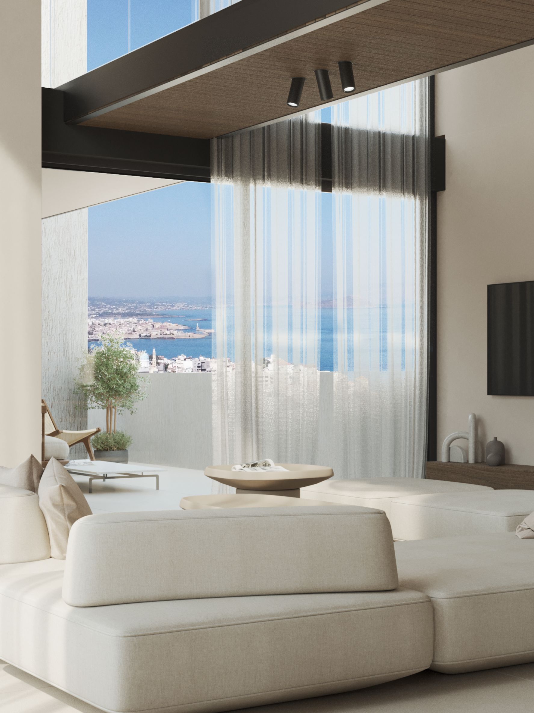 A Modern Maisonette with a View of the City of Chania